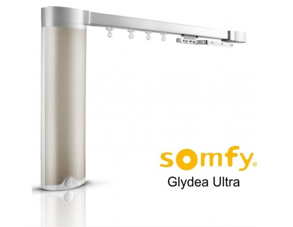 Електрокарниз тихий у зборі 4 м Somfy GLYDEA ULTRA 60e RTS/WTMIC/DCT