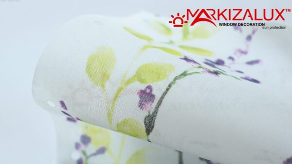 Флора васильковый- ткань для рулонных штор