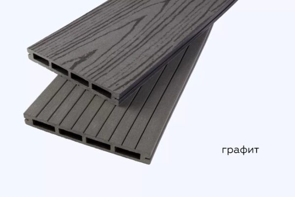 Террасная доска Lite Premium, графит 155×20×2200