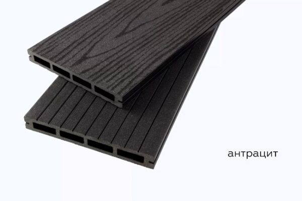 Террасная доска Lite Premium, антрацит 155×20×2200