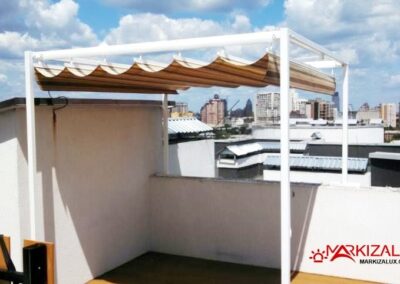 навесы над террасой оригинальной формы