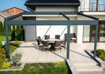 Пергола примыкающая к дому