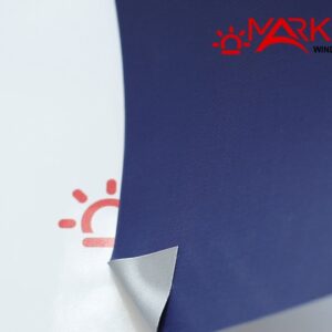 Шёлк blackout Alu синий - ткань для тканевых ролет