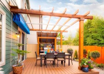 Пергола деревянная для террасы