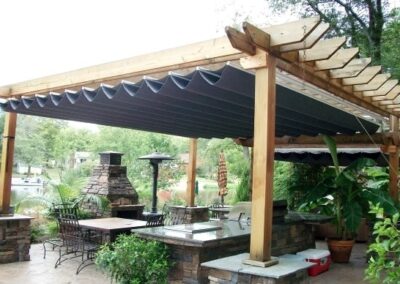 Пергола деревянная для террасы