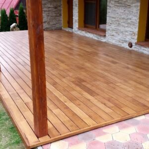 Деревянная террасная доска срощенная (акация)